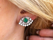 Art Deco Emerald and Diamond Earrings