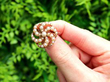Pearl Swirl Brooch in Yellow Gold Outside