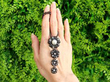 Black Diamond and Pearl Pendant outside