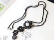 Black Diamond and Pearl Pendant