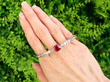 Victorian Ruby and Diamond Bangle outside