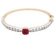 Victorian Ruby and Diamond Bangle