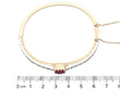 Victorian Ruby and Diamond Bangle size