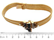 Victorian Gold and Black Enamel Bracelet size