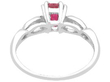 Burmese Ruby and Diamond Ring in Platinum