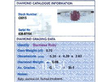 Burmese Ruby and Diamond Ring in Platinum grading card