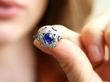 Sapphire Ring with Diamonds for Sale