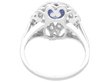 1920s Sapphire Ring with Diamonds