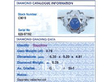 1920s Sapphire Ring with Diamonds grading card