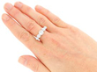Five Stone Diamond Ring in Yellow Gold on Hand