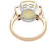 Yellow Sapphire Ring with Rubies in Gold