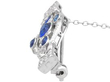 Platinum Sapphire and Diamond Brooch