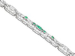 Emerald Diamond Platinum Bracelet setting