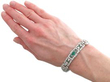 Emerald Diamond Platinum Bracelet wearing