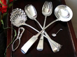 silver flatware and nut crackers