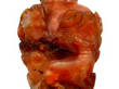 Antique Carved Stone Scent Bottle detail