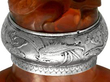 Antique Carved Stone Scent Bottle detail