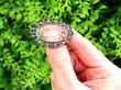 Antique Crystal Brooch with Emeralds outside