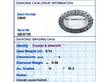 Antique Crystal Brooch with Emeralds grading card