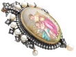 Victorian Enamel brooch