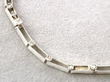 Antique Floral Diamond Necklace in White Gold links