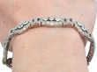 Diamond Bracelet in Platinum wearing
