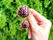 Victorian Garnet Brooch in Yellow Gold outside