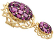 Victorian Garnet Brooch in Yellow Gold