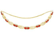 Fire Opal gold necklace