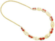 Fire Opal gold necklace