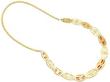 Fire Opal gold necklace reverse