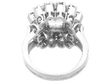 Rose Cut Diamond Cluster Ring in Platinum