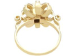 Square Cut Emerald Ring in Yellow Gold