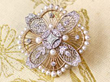 Edwardian Pearl and Diamond Brooch