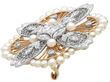 Edwardian Pearl and Diamond Brooch