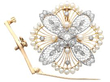 Edwardian Pearl and Diamond Pendant Brooch