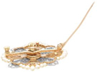 Edwardian Pearl and Diamond Brooch open