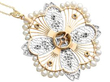 Edwardian Pearl and Diamond Pendant reverse