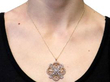 Edwardian Pearl and Diamond Pendant wearing