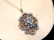 Edwardian Pearl and Diamond Pendant wearing