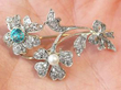 Victorian Flower Brooch for Wedding