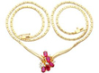 Vintage Ruby Necklace in 18k Yellow Gold