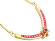 Vintage Yellow Gold and Ruby Necklace