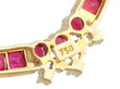 Vintage Yellow Gold and Ruby Necklace hallmarks