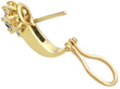 Sapphire and Diamond Earrings in Yellow Gold open