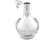 Victorian Silver Pilgrim Flask open