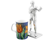 Antique Silver Boxing Statue with Mug