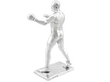 Antique Silver Boxing Statue
