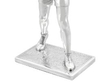 Antique Silver Boxing Statue Base
