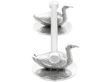 Antique Silver Duck Knife Rests side view